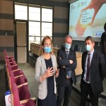 Mme Anne Bisagni-Faure (Rectrice), Laurent Bordes (Président de l'UPPA) et Fabrice Pezziardi (Directeur du CLOUS).jpg