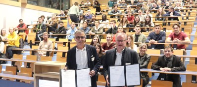 Yves Brettes, administrateur de Réseau Entreprendre® Adour, Laurent Bordes, président de l’UPPA