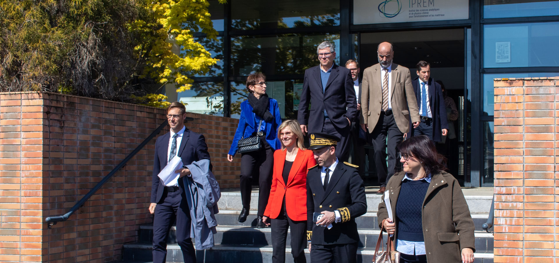 Sortie de l'IPREM de la ministre.