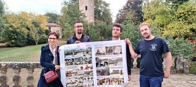 Isabelle Baraille, Pierre Courroux, Brice Bouyssiere et Simon Baert alias KanKr (cliquer pour agrandir la photo)